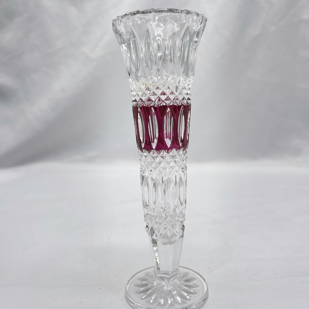 VTG Bleikristall cut crystal vase